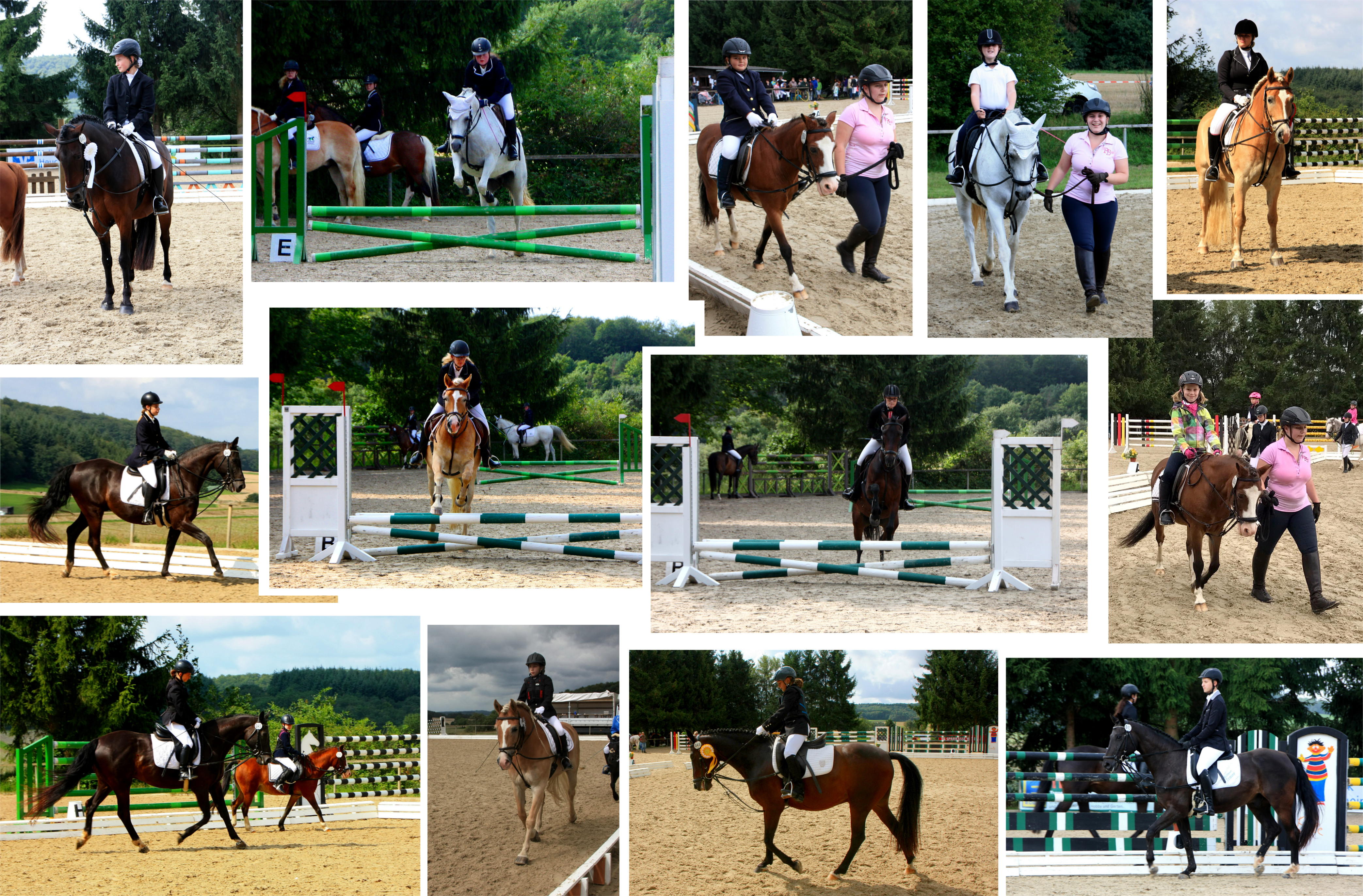 Mit 14 Startern und fünf Pferden konnte auf dem Turnier in Erda gute Platzierungen erreicht werden.